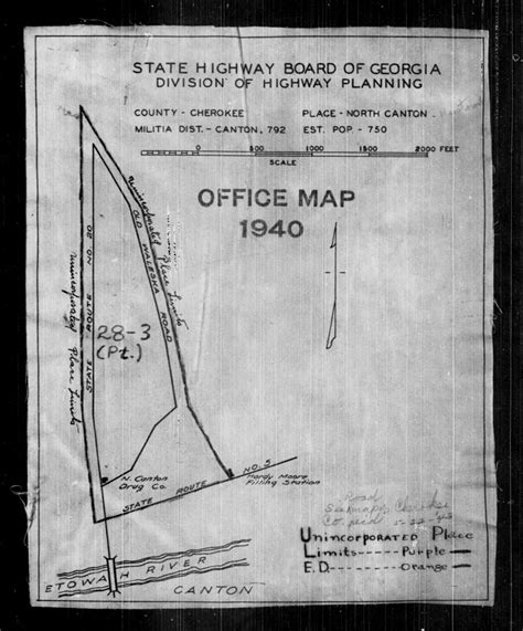 1940 Census Enumeration District Maps - Georgia - Cherokee County