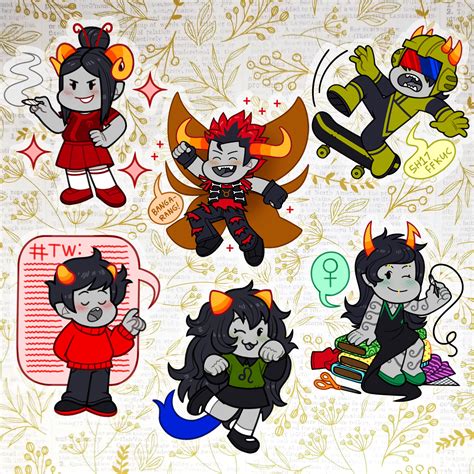 Homestuck Dancestors Lowbloods 2 Inch Double Sided Charms Etsy