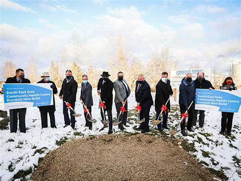 South Grey News Shovels In Ground At Health Centre Dundalk