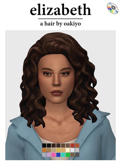 Elizabeth Hair Oakiyo On Patreon Sims 4 Cas The Sims Sims 4 Mm Cc