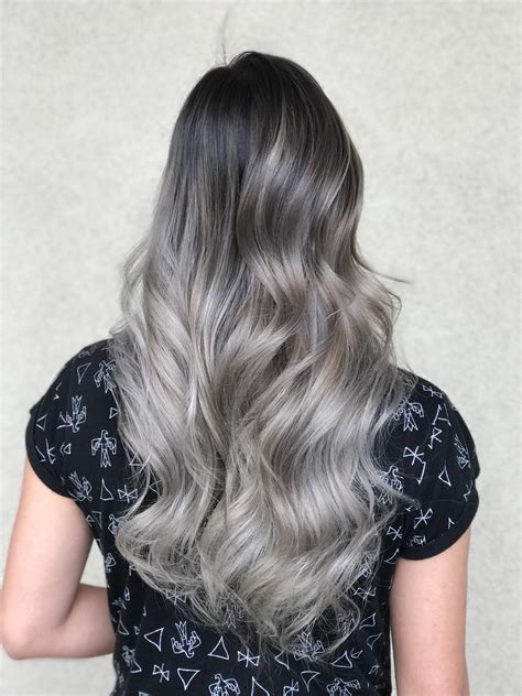My Grey Balayage Ombré From A Little While Back Want This Hair Color