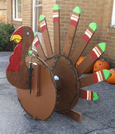 Wooden Turkey Decoration Holidays Pinterest Yard