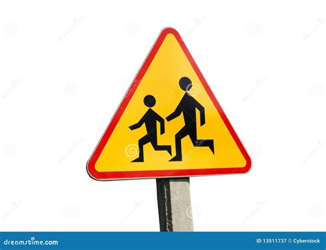 Warning School Sign Royalty Free Stock Photography Image 13511737