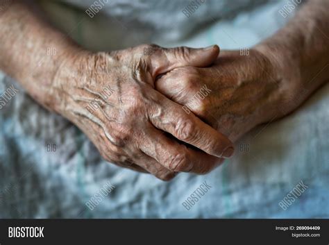Elderly Woman Folded Image And Photo Free Trial Bigstock