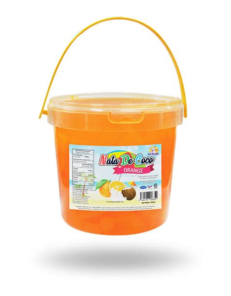 What is nata de coco? SNG098 Nata De Coco (Orange) 1.5kg - Scsfood Manufacturing ...