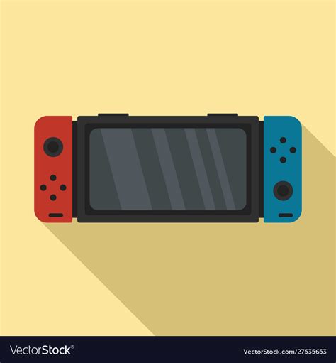 Nintendo Switch Icon Flat Style Royalty Free Vector Image