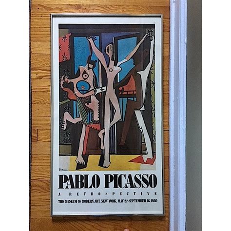 Vintage Picasso Exhibition Poster Three Dancers Chairish