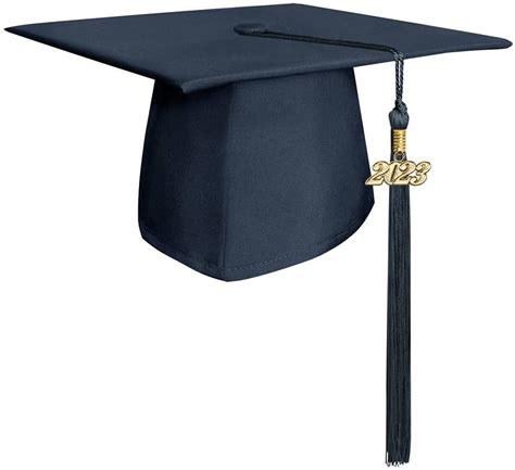 Endea Graduation Matte Cap And Tassel Navy Blue 2023