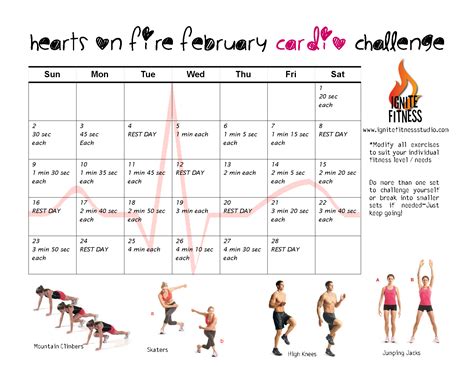 Hearts On Fire Cardio Challenge Cardio Cardiochallenge
