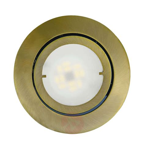 Pivotable LED recessed light Joanie, antique brass | Lights.co.uk