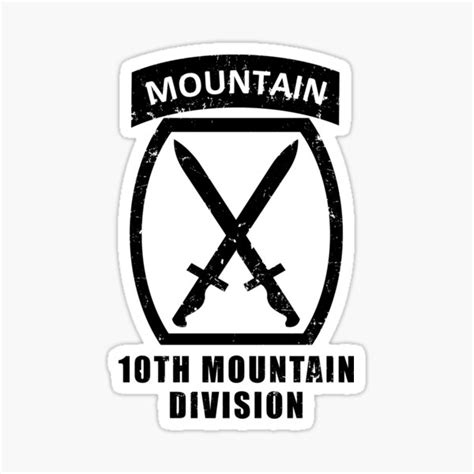 Us Army 10th Mountain Division Sticker For Sale By Juliauongdz