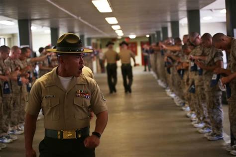 Recruits Meet Parris Island Drill Instructors Who Will Train Them