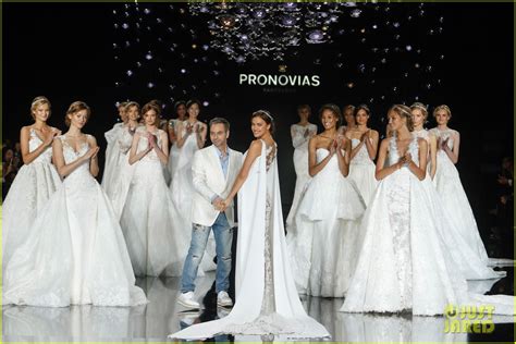 Irina Shayk Models Wedding Dresses For Barcelona Bridal Week Photo