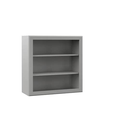 Stylish & durable steel in construction. Hampton Bay Designer Series Elgin Assembled 30x30x12 in. Wall Open Shelf Kitchen Cabinet in ...