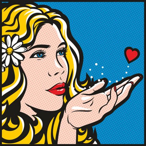 Women Blowing Kiss Illustrations Royalty Free Vector Graphics And Clip