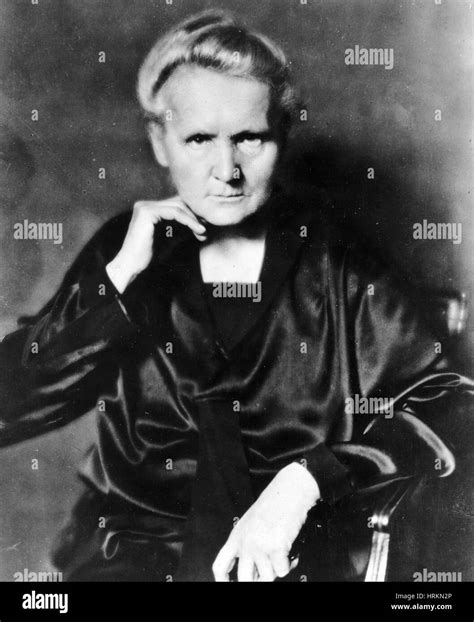 Marie Curie Polish French Physicist Stock Photo Alamy