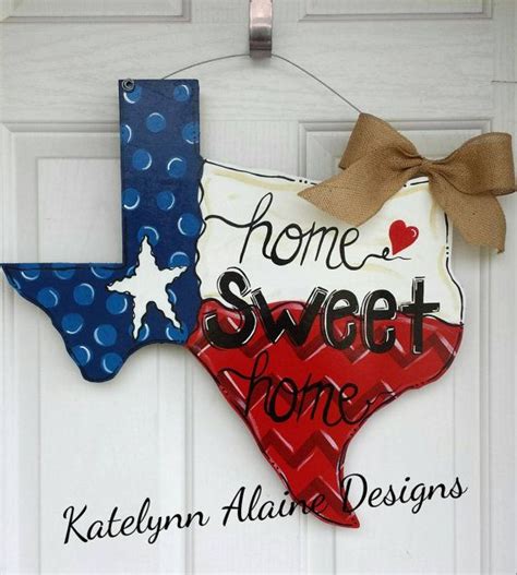 Love Your State Texas Door Hanger Door Hangers Diy Door Hangers