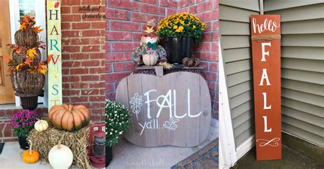 Easy Diy Fall Front Porch Ideas On A Budget Domestically Creative