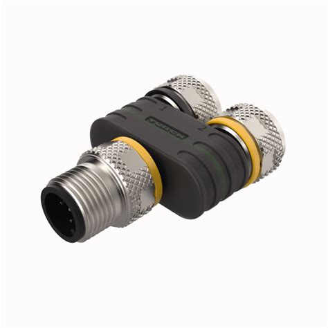 2 Way Splitter Y Splitter Without Cable M12 × 1 Male Connector — 2 ×