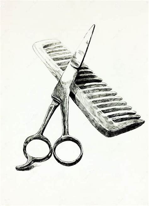 Scissors And Comb Stock Illustration Illustration Of Salon 28655303
