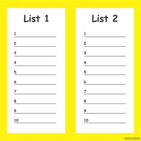 Scattergories Answer Sheets Printable