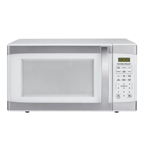 Hamilton Beach Cu Ft White With Stainless Steel Digital Microwave Oven