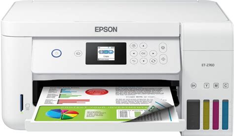 It doesn't use an ink cartridge. Epson EcoTank ET-2760 Wireless All-In-One Inkjet Printer White ECOTANK ET-2760 PRINTER C11CG ...