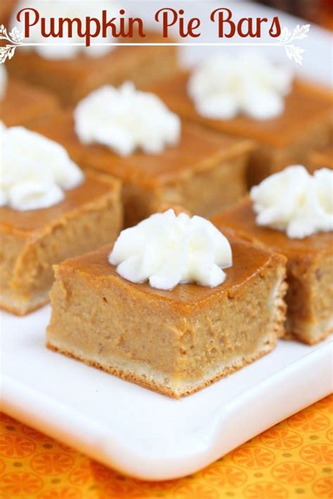 20 Easy Pumpkin Bars Recipes For Pumpkin Dessert Bars—