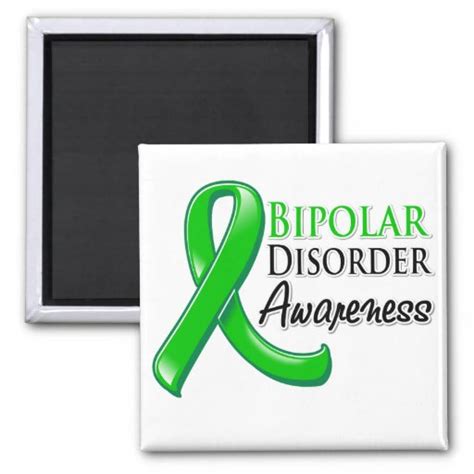Bipolar Disorder Awareness Ribbon 2 Inch Square Magnet Zazzle