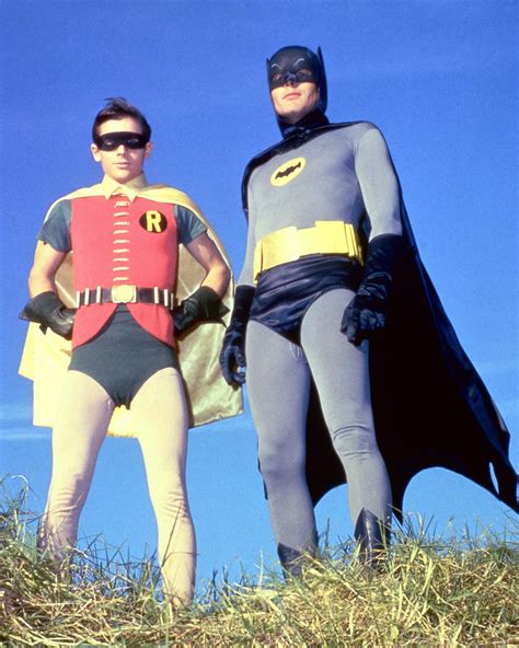 Adam West And Burt Ward As Batman And Robin Respectively 1960s R