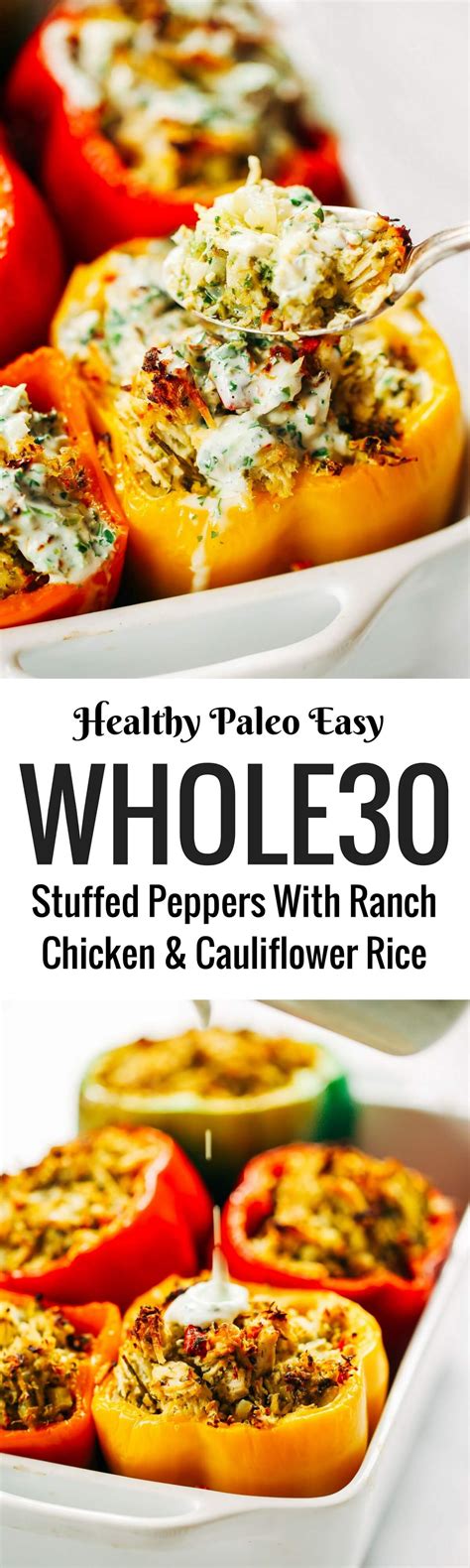 Highlands ranch quickly grew in population to today's 100,000 or so residents. Chicken Ranch Paleo Whole30 Stuffed Peppers - Paleo Gluten ...