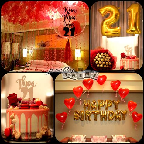 Fill your room with red colour. Pretty Theme Event Planner: Surprise!