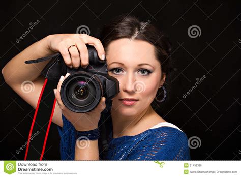 Female photographer stock photo. Image of gorgeous, beautiful - 31432338