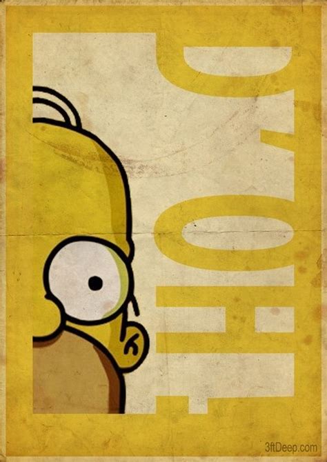 Simpsons Vintage Style Posters By 3ftdeep Homer Simpson Simpsons Art