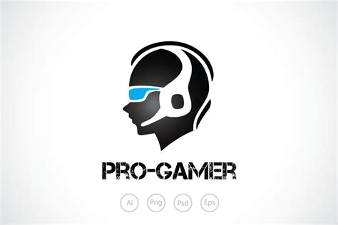 Pro Gamer Logo Template Creative Logo Templates ~ Creative Market