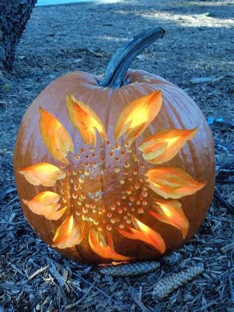 Sunflower Pumpkin Art And Creative Things Pinterest