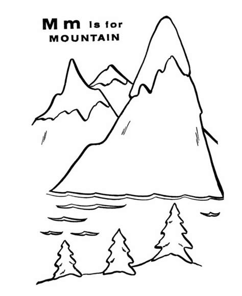 Download Mountain coloring pages to download and print for free