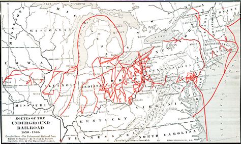 Free states and slave states this article provides an overview underground railroad map together with a more detailed map showing many of the routes taken by fugitive slaves to escape the system of slavery in the southern states. ESCAPE! - Women In History Ohio
