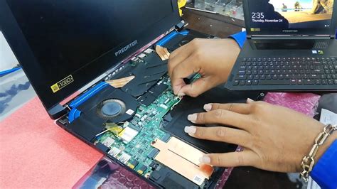 How To Replace Battery Acer Predator Triton 700 Pt715 51 Youtube