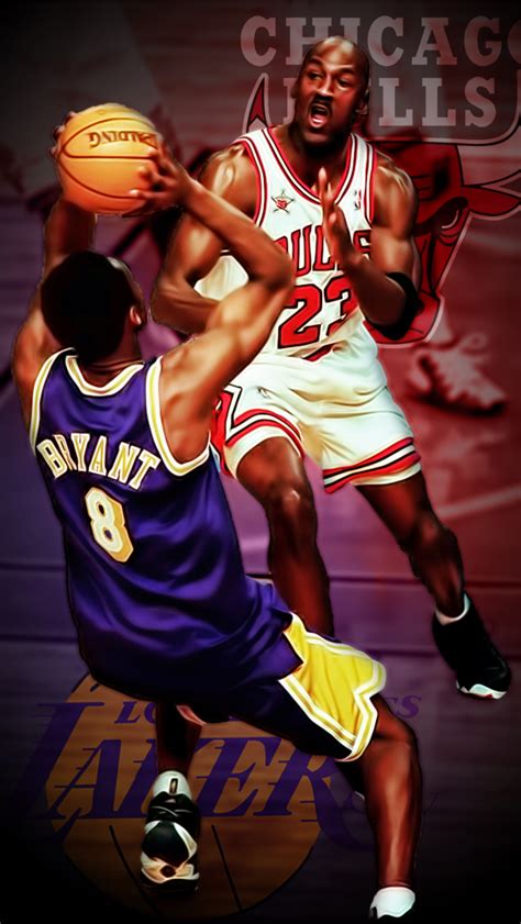 Kobe Bryant Vs Michael Jordan Kobe Bryant Iphone Wallpaper Kobe