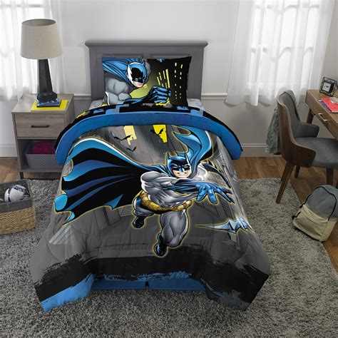 Batman Bed In A Bag Kids Bedding Bundle Set 5 Piece Full Walmart