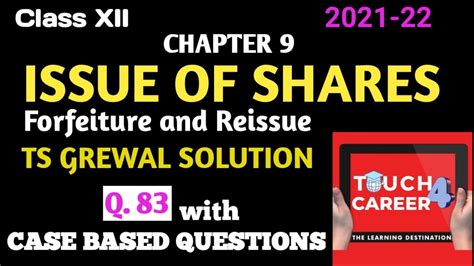 Issue Of Shares Case Based Mcq Question Question 83 Ts Grewal