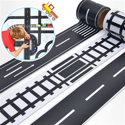 1pc Railway Road Wide Washi Tapes New Creative Traffic Road Decorative