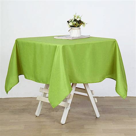 Balsacircle 54 X 54 Square Polyester Tablecloth Apple Green