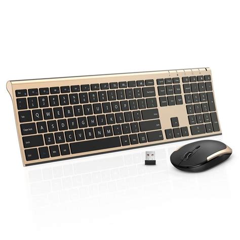 Wireless Keyboard Mouse Jelly Comb 24ghz Ultra Slim Full Size