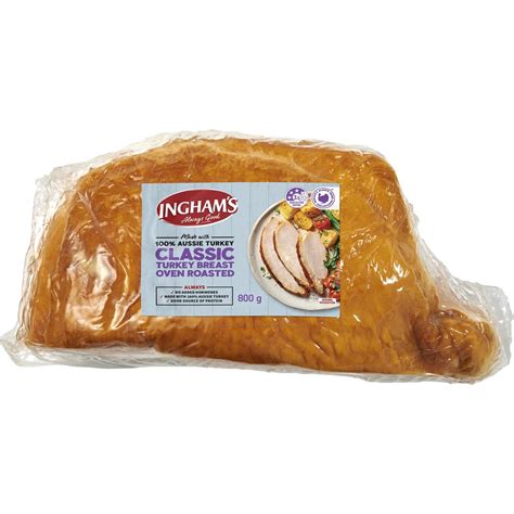 Ingham S Classic Turkey Breast Oven Roasted 800g Woolworths