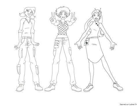 Dessins Totally Spies (Dessins Animés) à colorier – Coloriages à imprimer