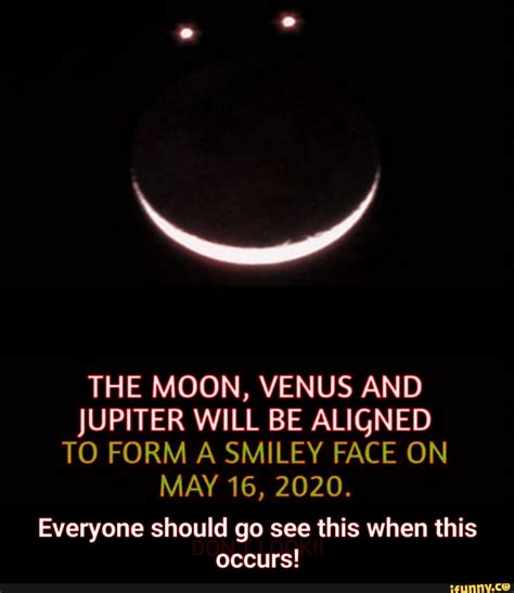 A The Moon Venus And Jupiter Will Be Aligned To Form A Smiley Face On