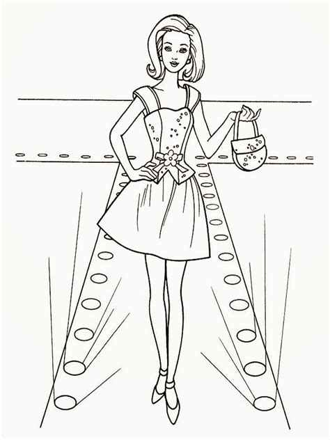 Top Model Coloring Pages At Free Printable Colorings