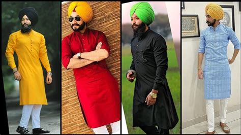 Punjabi Kurta Pajama With Turban 2020 2021 Men Kurta Pajama